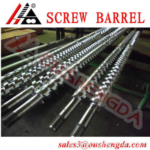 Bimetallic parallel twin screw barrels for ldpe granule making machinery